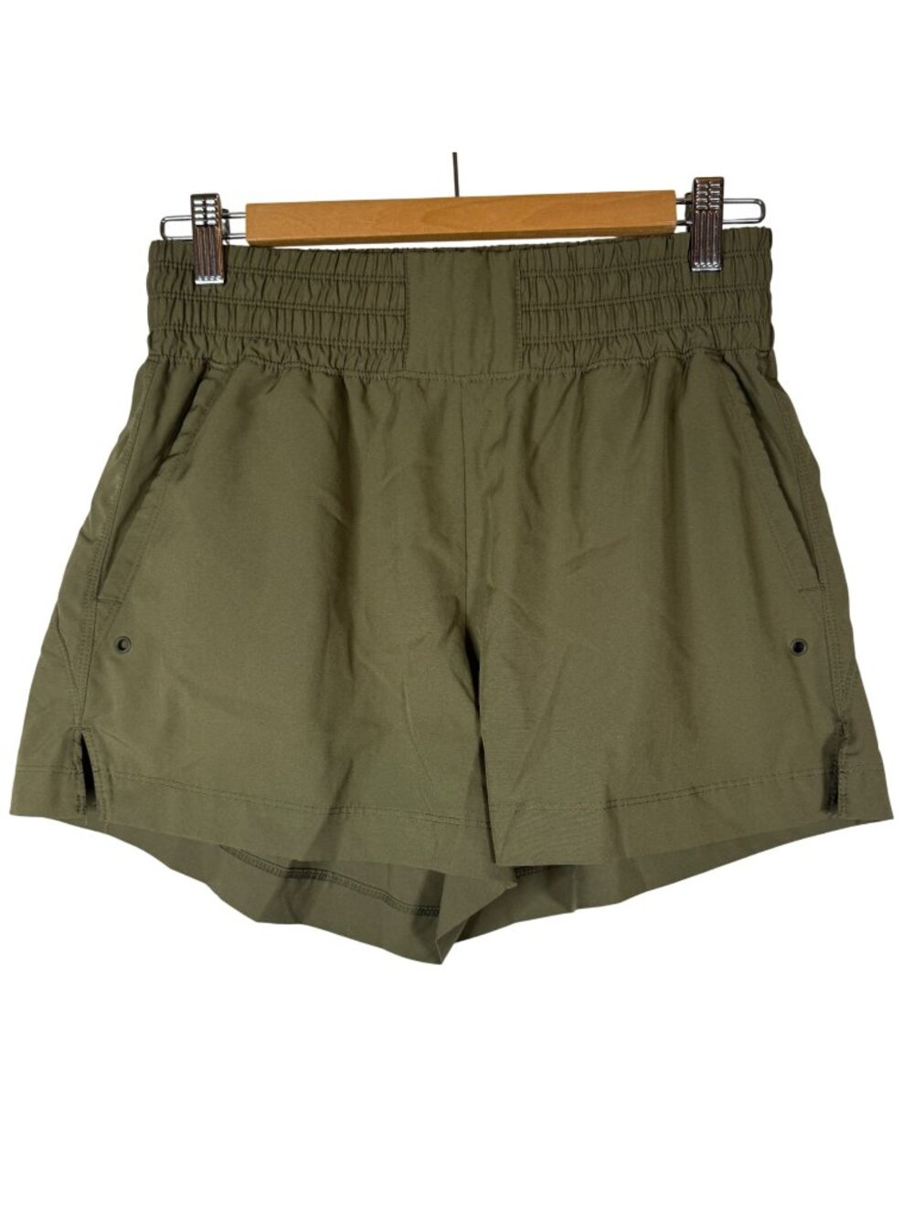 StretchTech Small Olive Green Quick Dry Shorts Naturecore Sporty